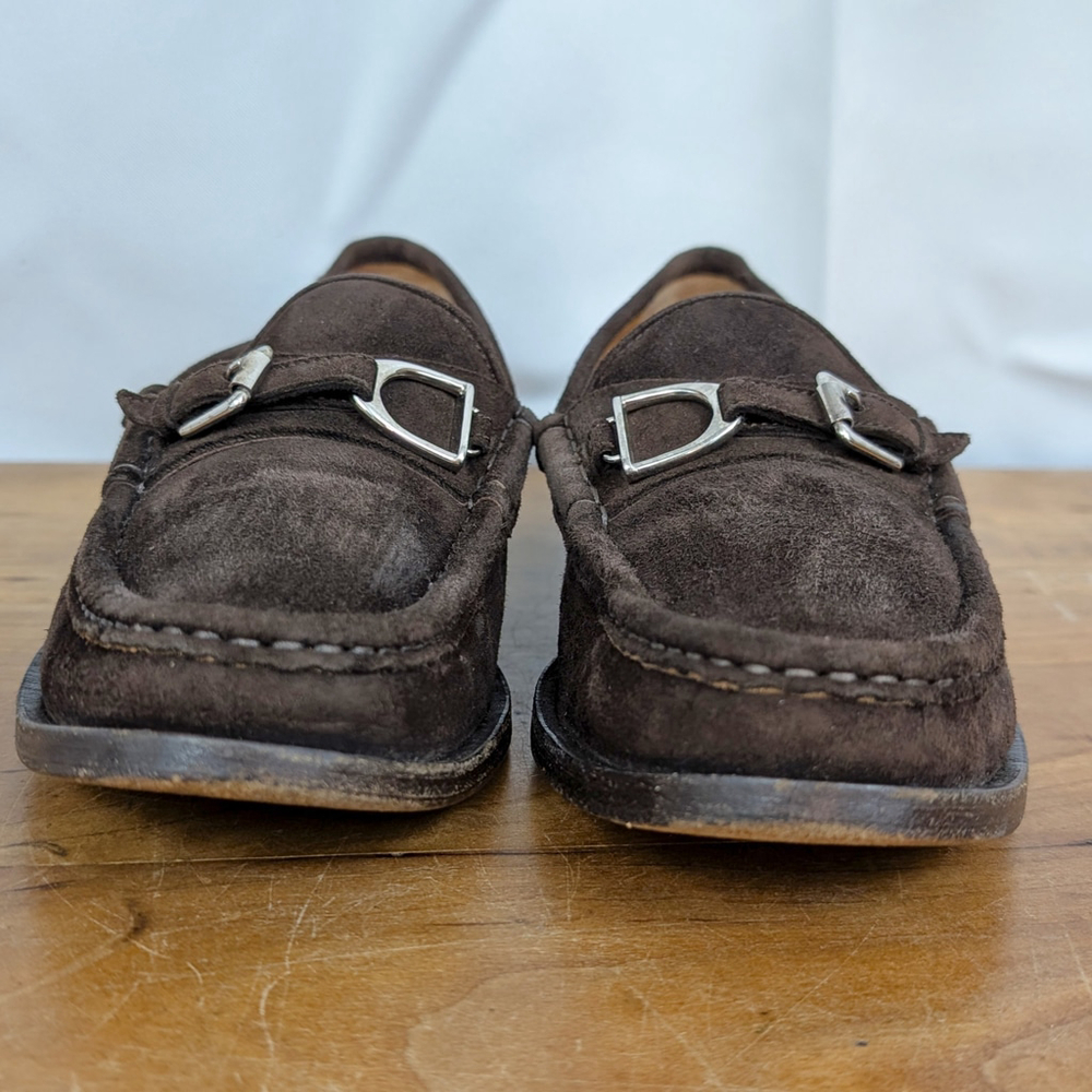 Ralph Lauren Collection Italian Made ladies' Suede Loafers 8B - Picture 8 of 8